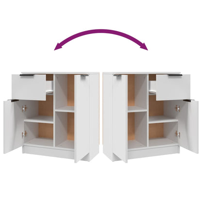Sideboards 2 pcs White 60x30x70 cm Engineered Wood