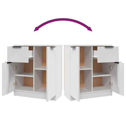 Sideboards 2 pcs White 60x30x70 cm Engineered Wood