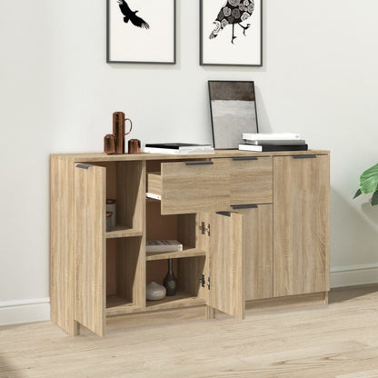 Sideboards 2 pcs Sonoma Oak 60x30x70 cm Engineered Wood