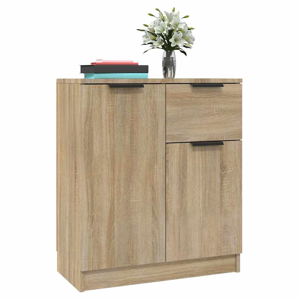 Sideboards 2 pcs Sonoma Oak 60x30x70 cm Engineered Wood