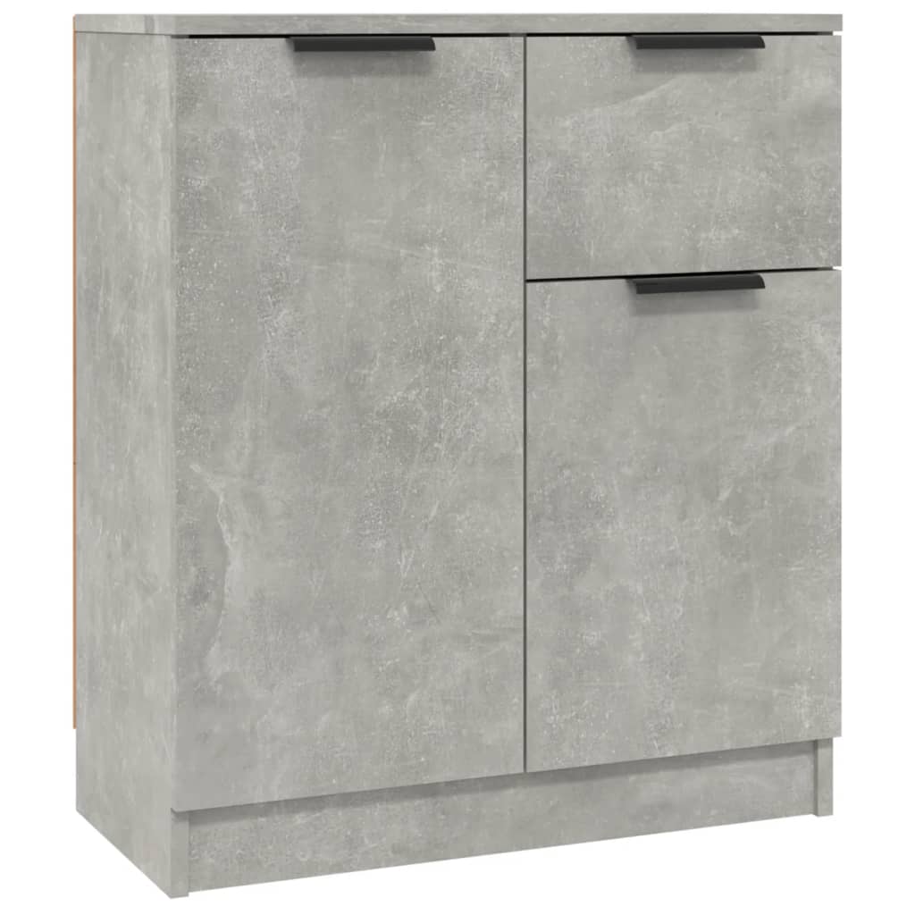 Sideboards 2 pcs Concrete Grey 60x30x70 cm Engineered Wood