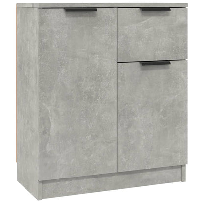 Sideboards 2 pcs Concrete Grey 60x30x70 cm Engineered Wood