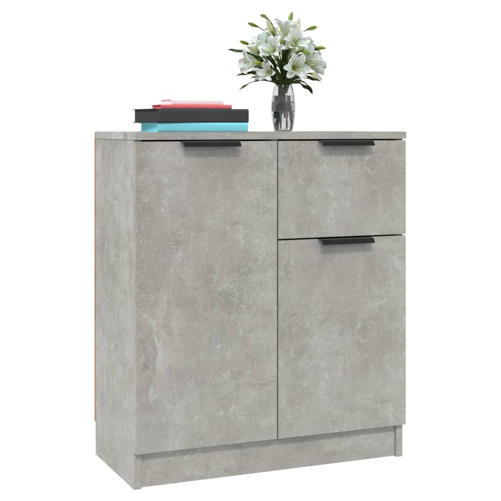Sideboards 2 pcs Concrete Grey 60x30x70 cm Engineered Wood