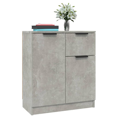 Sideboards 2 pcs Concrete Grey 60x30x70 cm Engineered Wood
