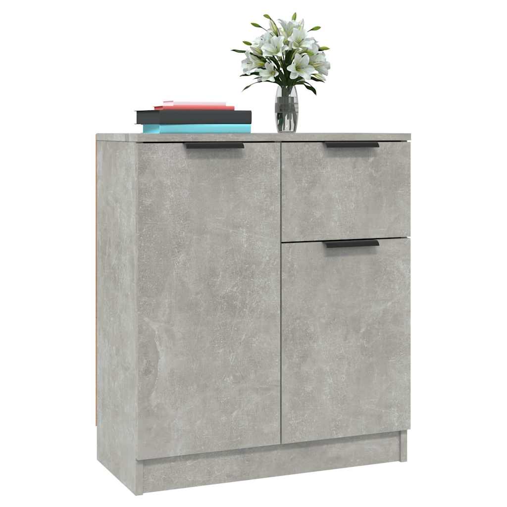 Sideboards 2 pcs Concrete Grey 60x30x70 cm Engineered Wood