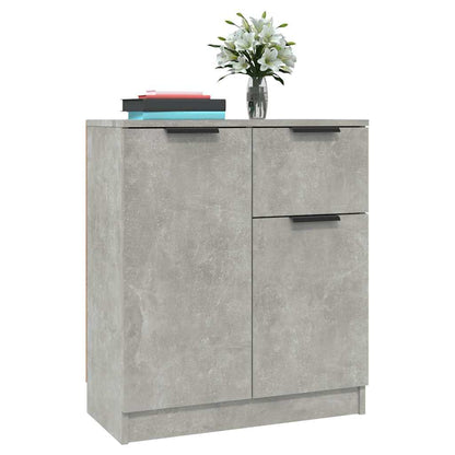Sideboards 2 pcs Concrete Grey 60x30x70 cm Engineered Wood