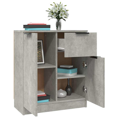 Sideboards 2 pcs Concrete Grey 60x30x70 cm Engineered Wood