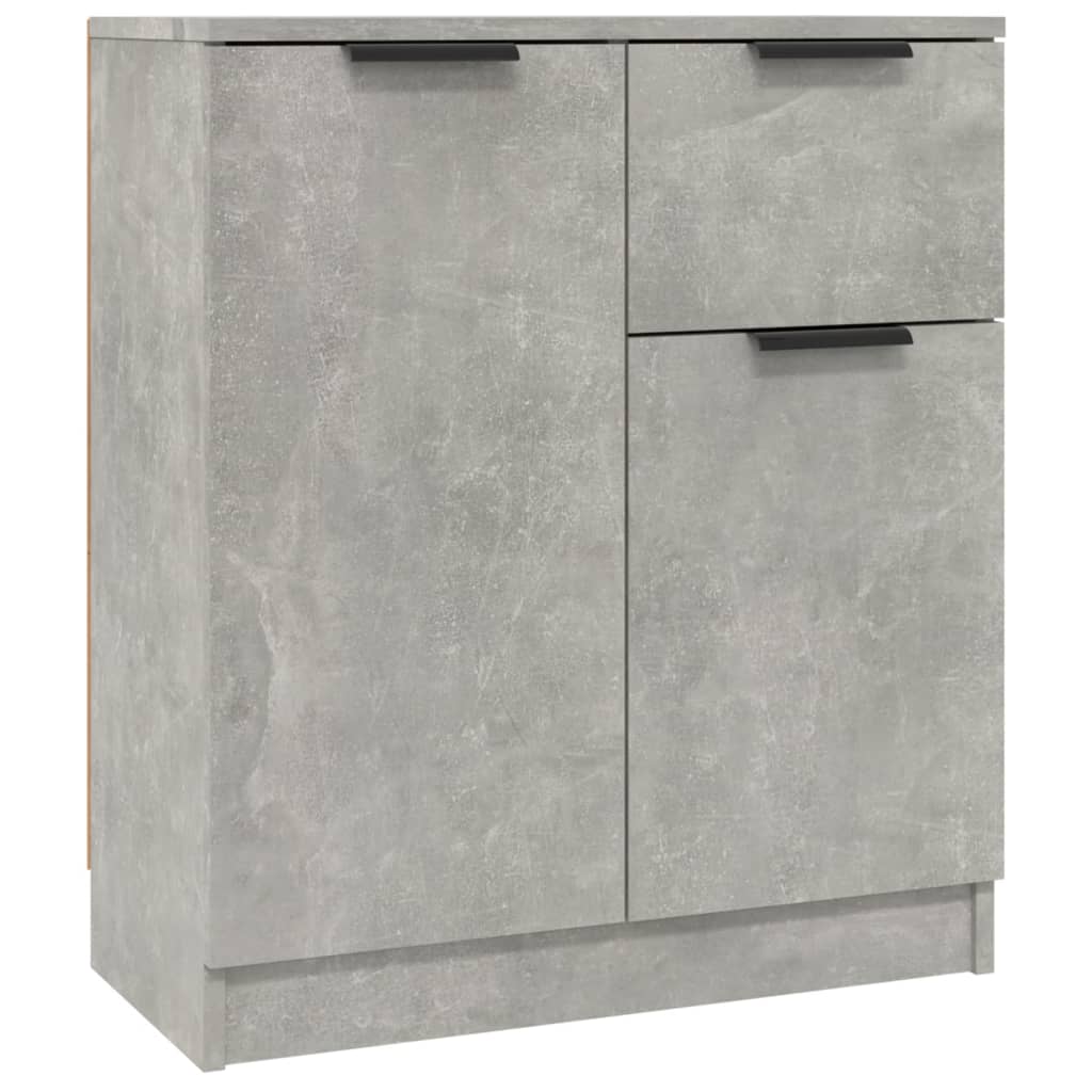 Sideboards 2 pcs Concrete Grey 60x30x70 cm Engineered Wood