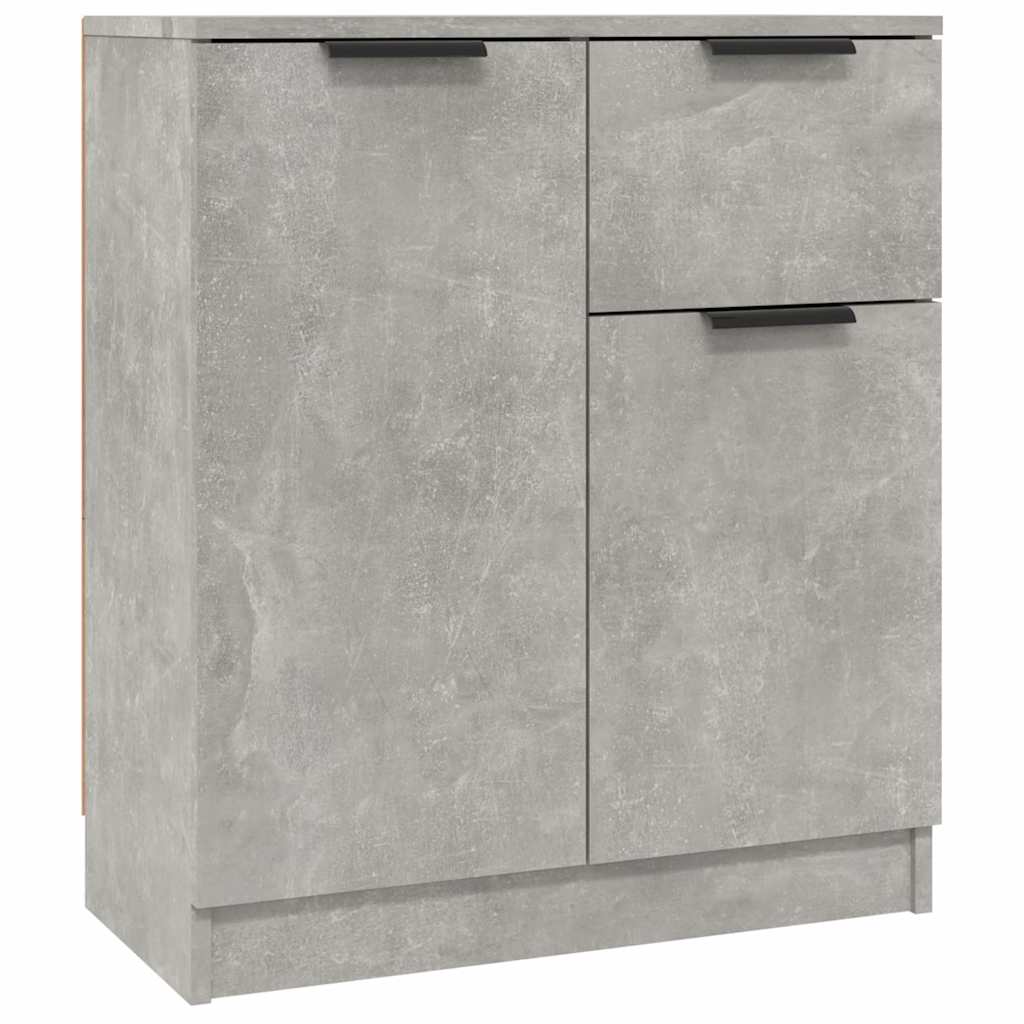 Sideboards 2 pcs Concrete Grey 60x30x70 cm Engineered Wood