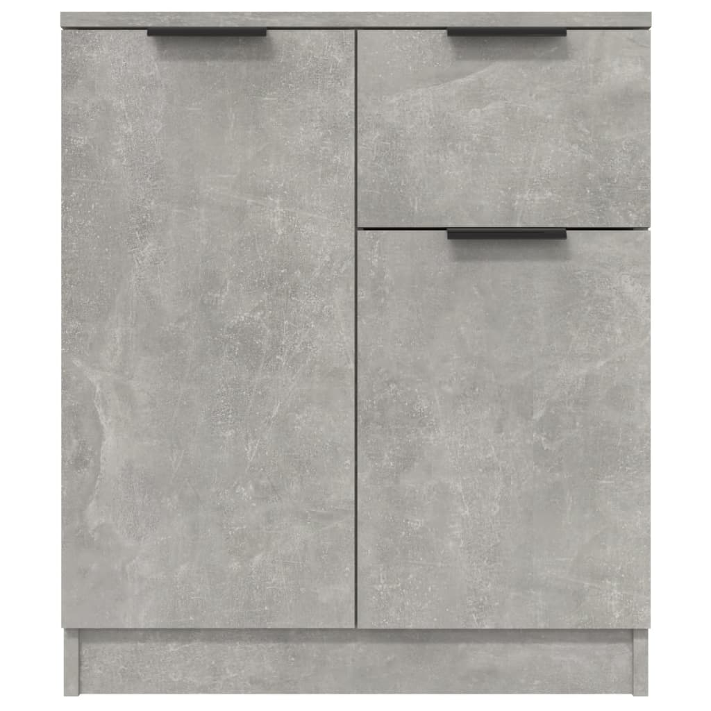 Sideboards 2 pcs Concrete Grey 60x30x70 cm Engineered Wood