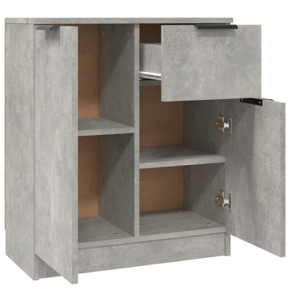 Sideboards 2 pcs Concrete Grey 60x30x70 cm Engineered Wood