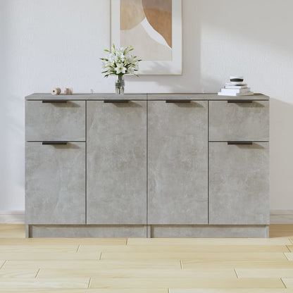 Sideboards 2 pcs Concrete Grey 60x30x70 cm Engineered Wood