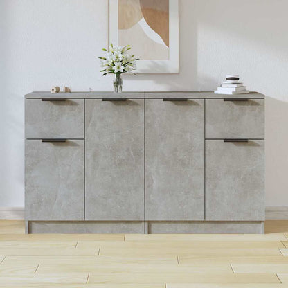 Sideboards 2 pcs Concrete Grey 60x30x70 cm Engineered Wood