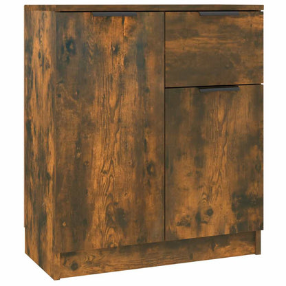 Sideboards 2 pcs Smoked Oak 60x30x70 cm Engineered Wood