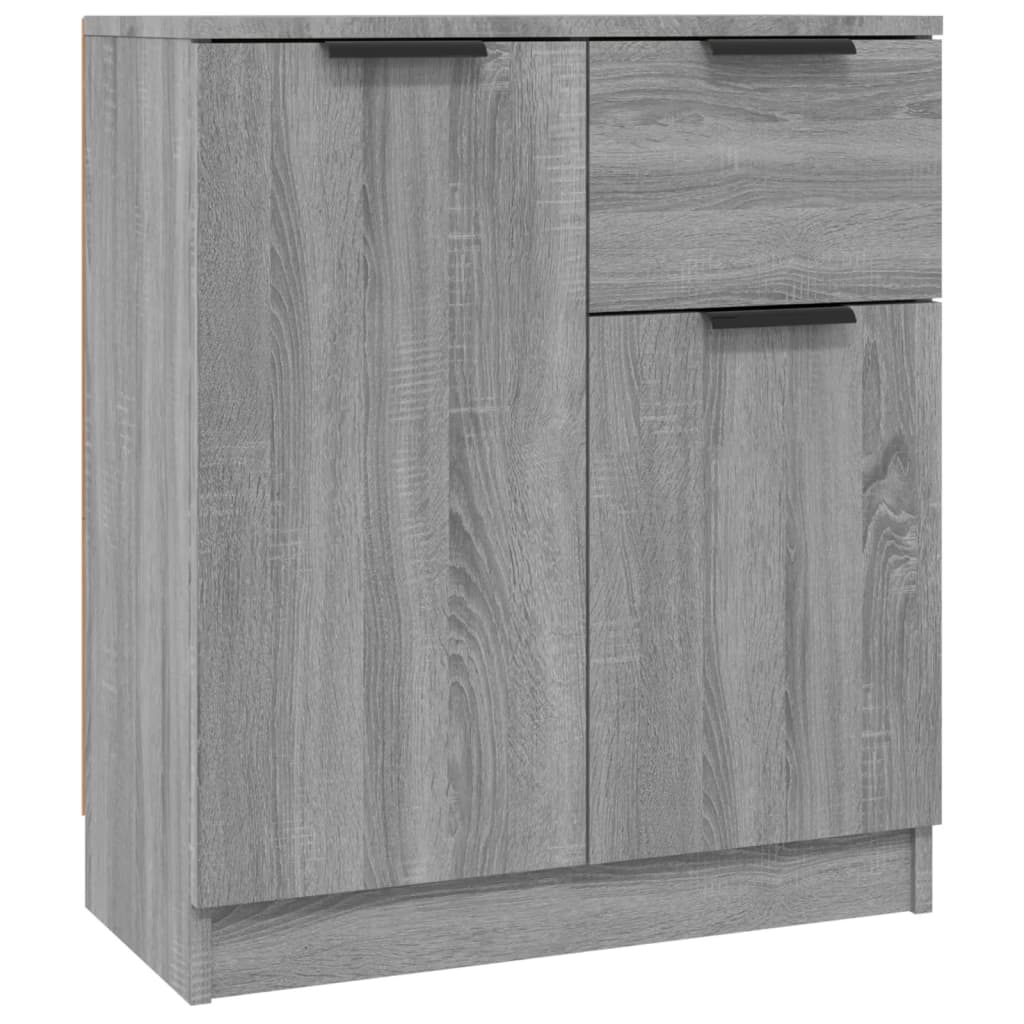 Sideboards 2 pcs Grey Sonoma 60x30x70 cm Engineered Wood