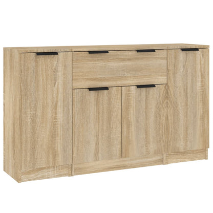 Sideboards 3 pcs Sonoma Oak Engineered Wood