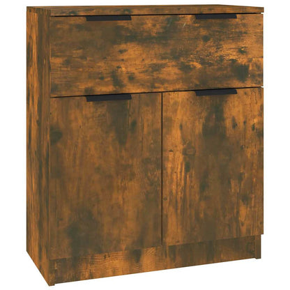 Sideboards 3 pcs Smoked Oak Engineered Wood
