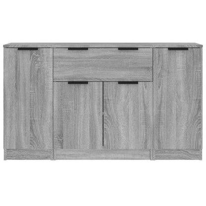 Sideboards 3 pcs Grey Sonoma Engineered Wood