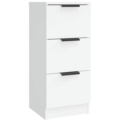 Sideboards 3 pcs White Engineered Wood