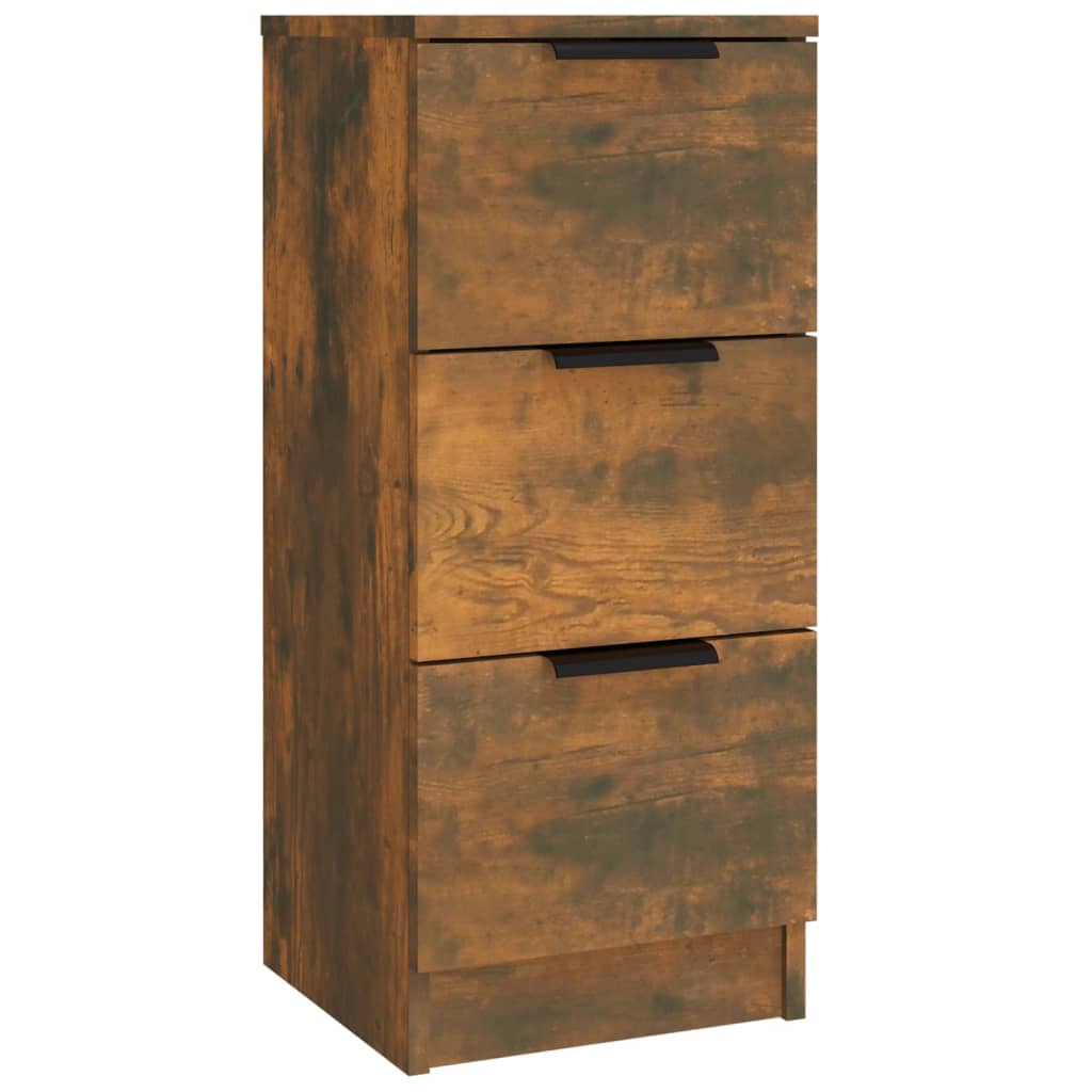 Sideboards 3 pcs Smoked Oak Engineered Wood