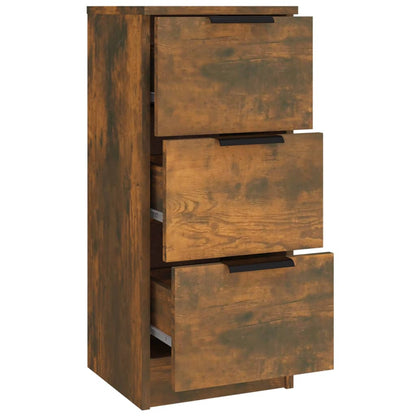 Sideboards 3 pcs Smoked Oak Engineered Wood