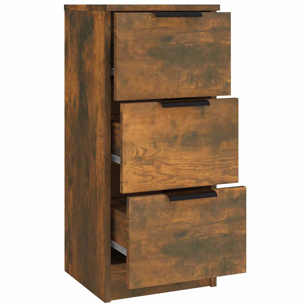 Sideboards 3 pcs Smoked Oak Engineered Wood