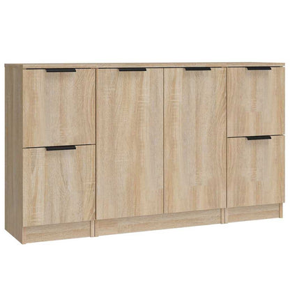Sideboards 3 pcs Sonoma Oak Engineered Wood
