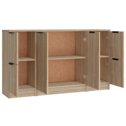 Sideboards 3 pcs Sonoma Oak Engineered Wood