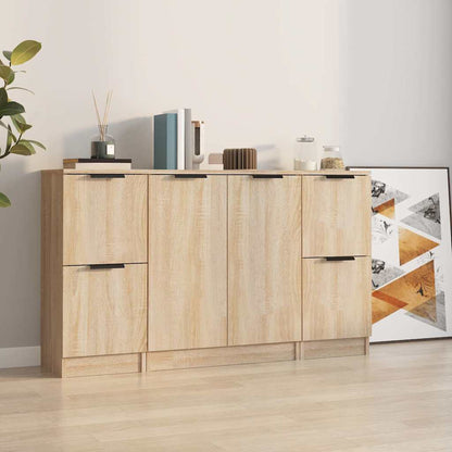 Sideboards 3 pcs Sonoma Oak Engineered Wood