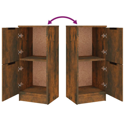 Sideboards 3 pcs Smoked Oak Engineered Wood
