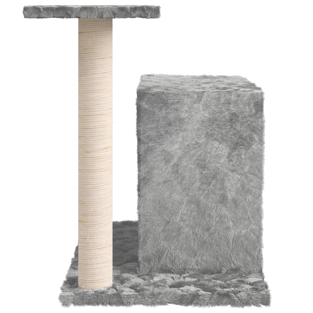 Cat Tree with Sisal Scratching Post Light Grey 51 cm