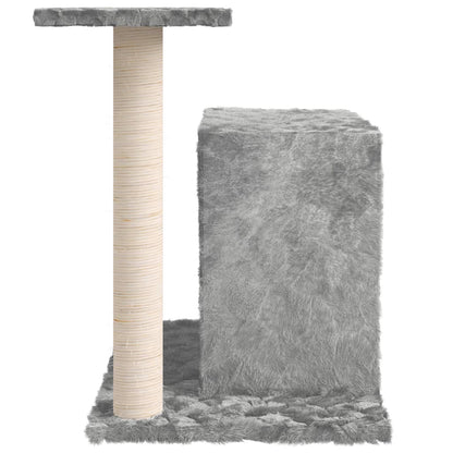Cat Tree with Sisal Scratching Post Light Grey 51 cm