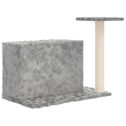 Cat Tree with Sisal Scratching Post Light Grey 51 cm