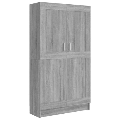 Book Cabinet Grey Sonoma 82,5x30,5x150 cm Engineered Wood