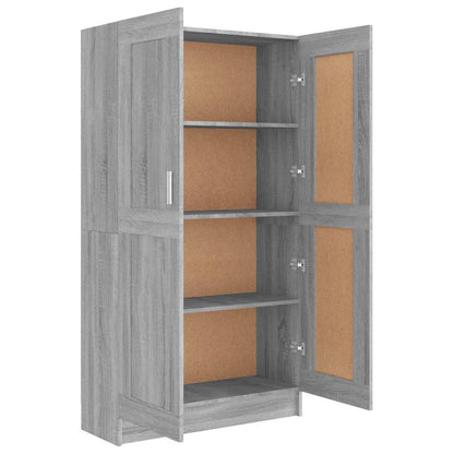 Book Cabinet Grey Sonoma 82,5x30,5x150 cm Engineered Wood