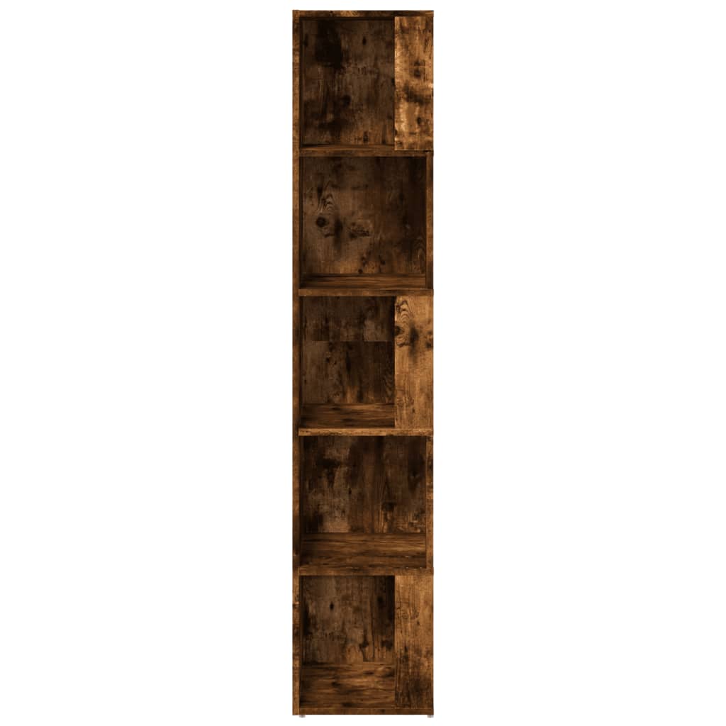 Corner Cabinet Smoked Oak 33x33x164,5 cm Engineered Wood