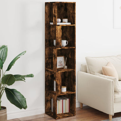 Corner Cabinet Smoked Oak 33x33x164,5 cm Engineered Wood