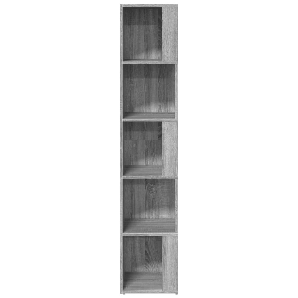 Corner Cabinet Grey Sonoma 33x33x164,5 cm Engineered Wood