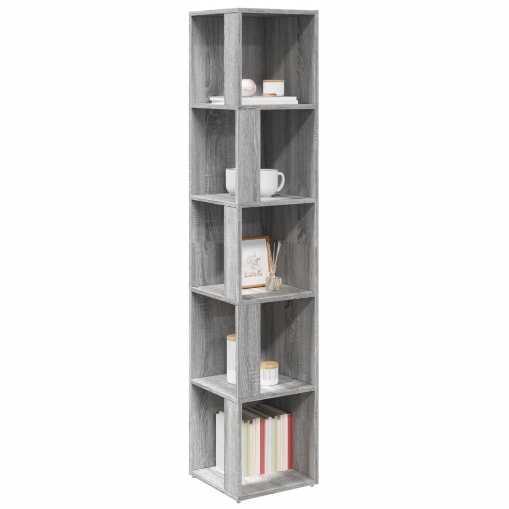 Corner Cabinet Grey Sonoma 33x33x164,5 cm Engineered Wood