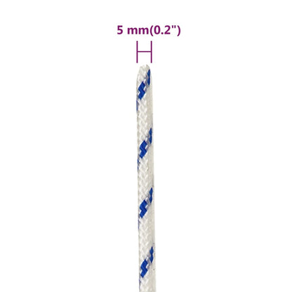 Boat Rope White 5 mm 25 m Polypropylene