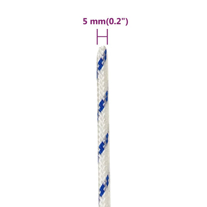Boat Rope White 5 mm 100 m Polypropylene