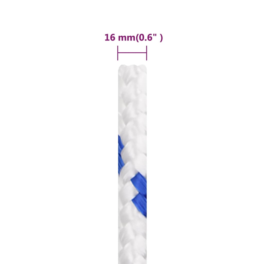 Boat Rope White 16 mm 100 m Polypropylene