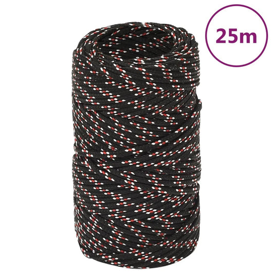 Boat Rope Black 2 mm 25 m Polypropylene