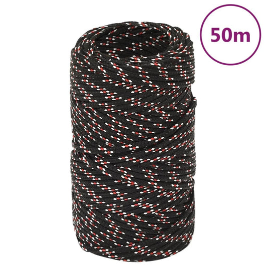 Boat Rope Black 2 mm 50 m Polypropylene