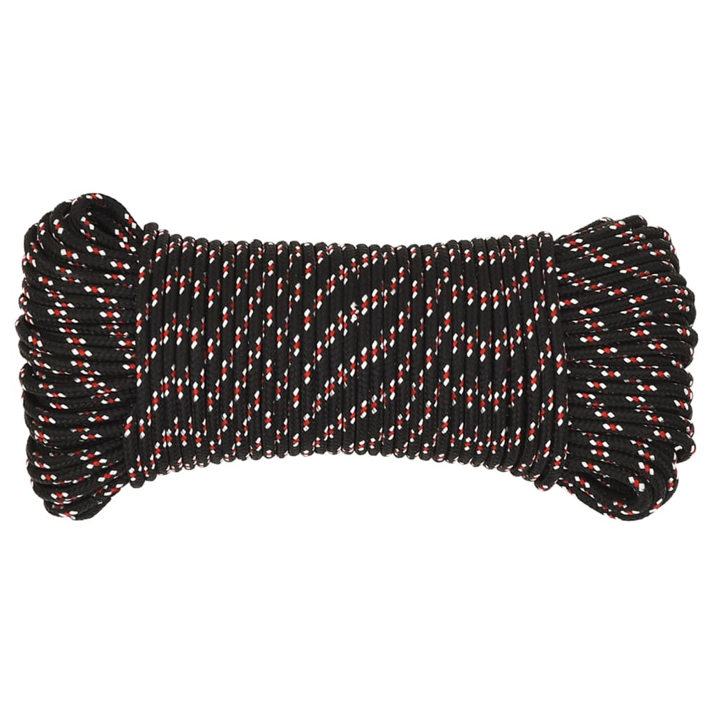 Boat Rope Black 4 mm 25 m Polypropylene