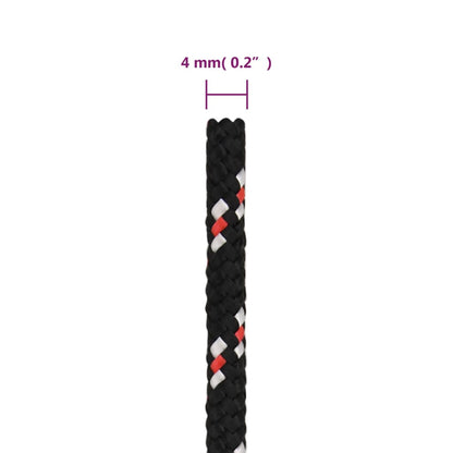 Boat Rope Black 4 mm 50 m Polypropylene