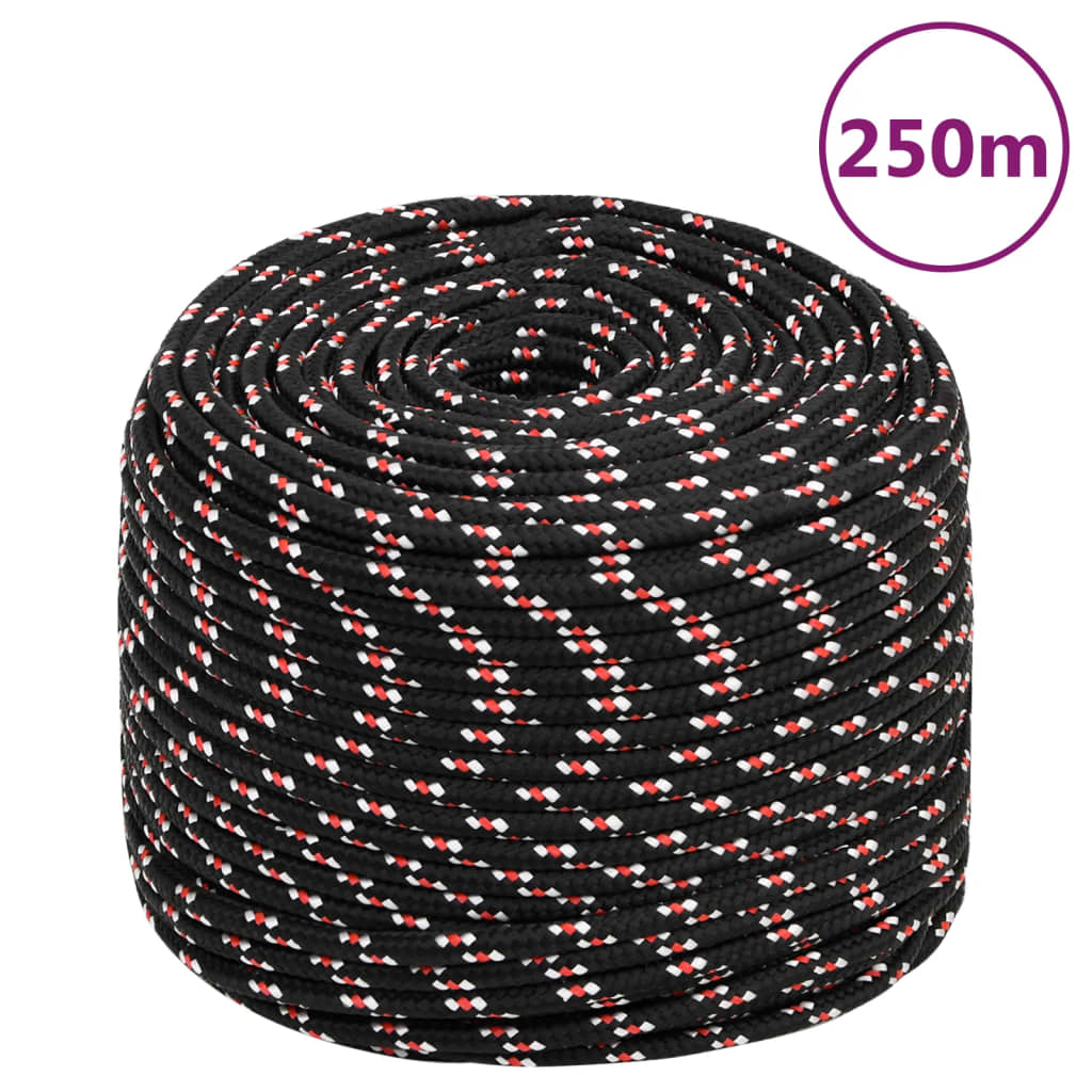 Boat Rope Black 6 mm 250 m Polypropylene