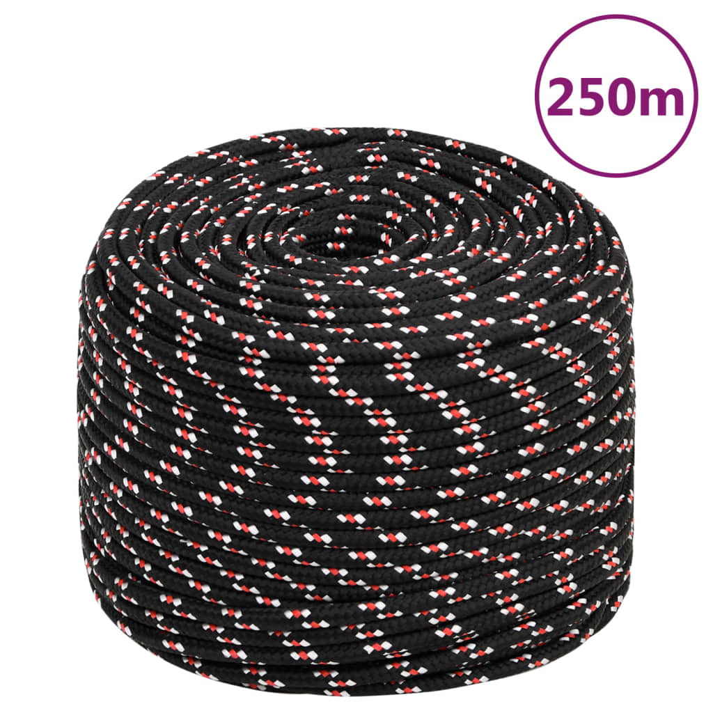 Boat Rope Black 8 mm 250 m Polypropylene