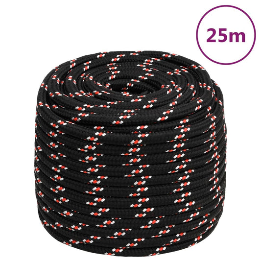 Boat Rope Black 16 mm 25 m Polypropylene