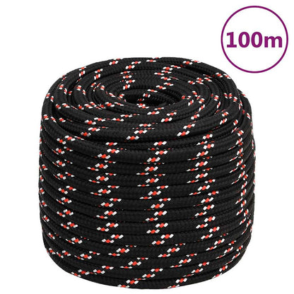 Boat Rope Black 16 mm 100 m Polypropylene